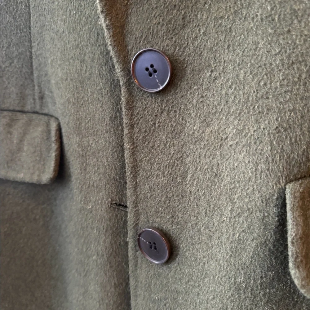 We The Free Olive Green Long Buttoned Down Jacket - Picture 3 of 4